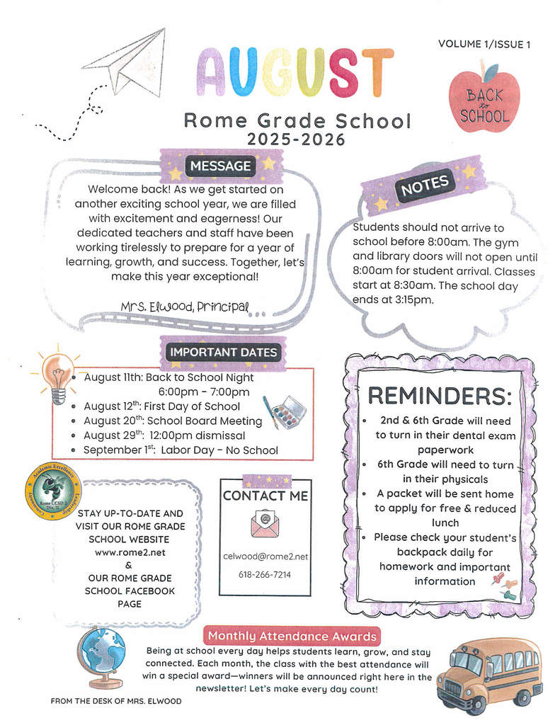 August newsletter