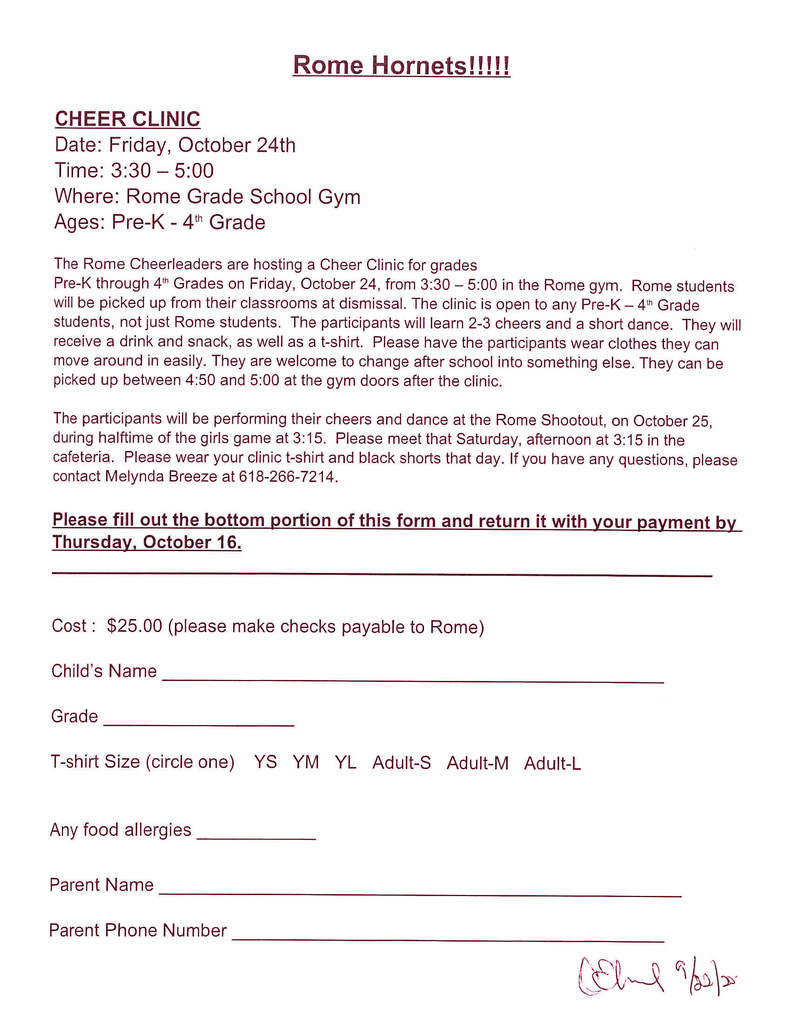 cheer clinic