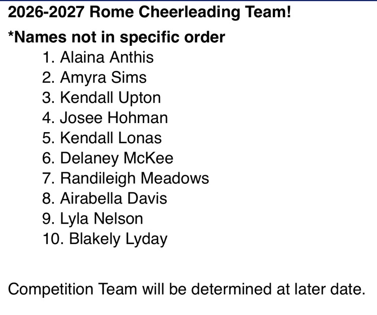 cheer team