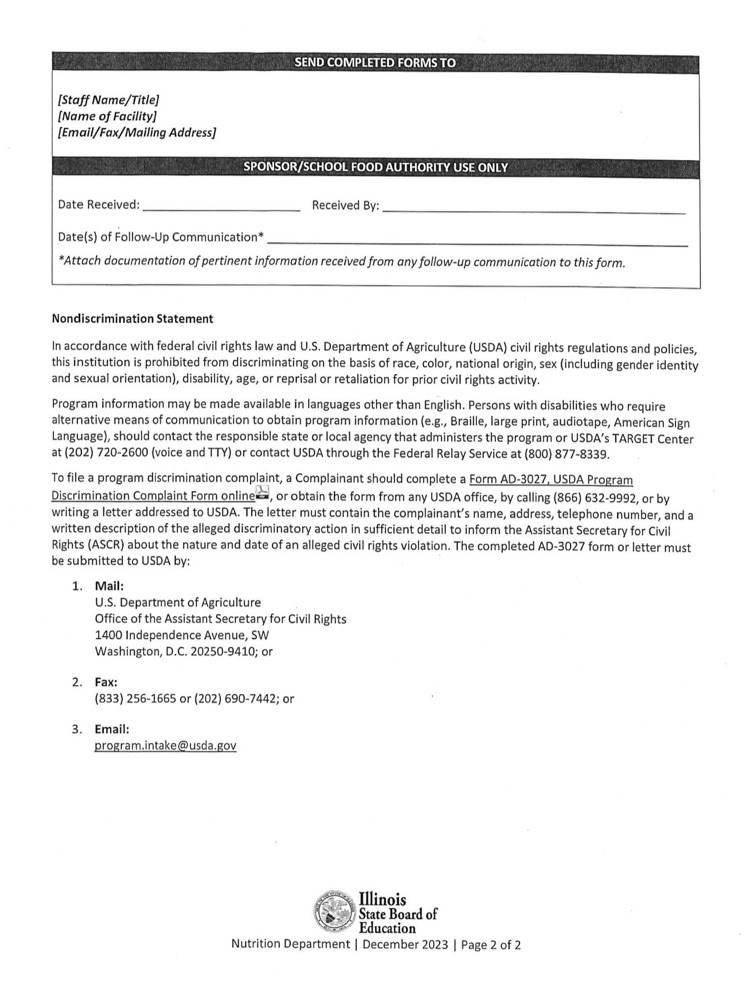 nurse form