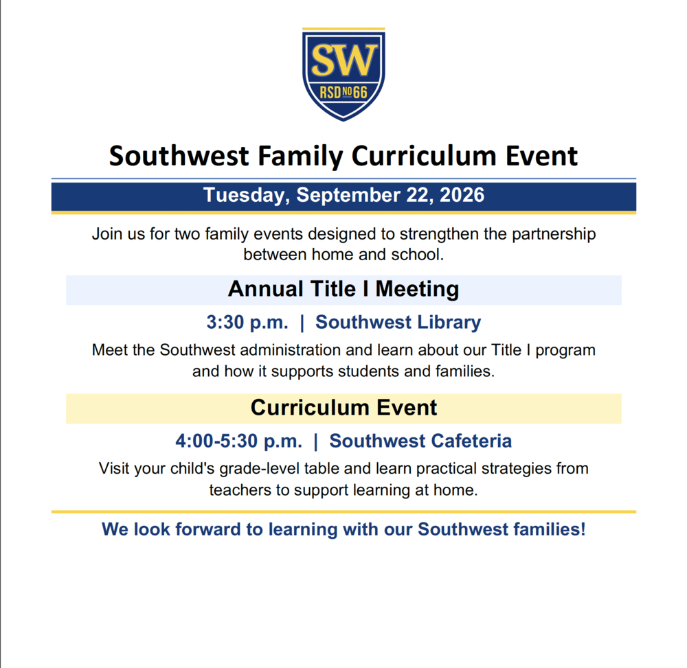 Southwest Curriculum Meeting
