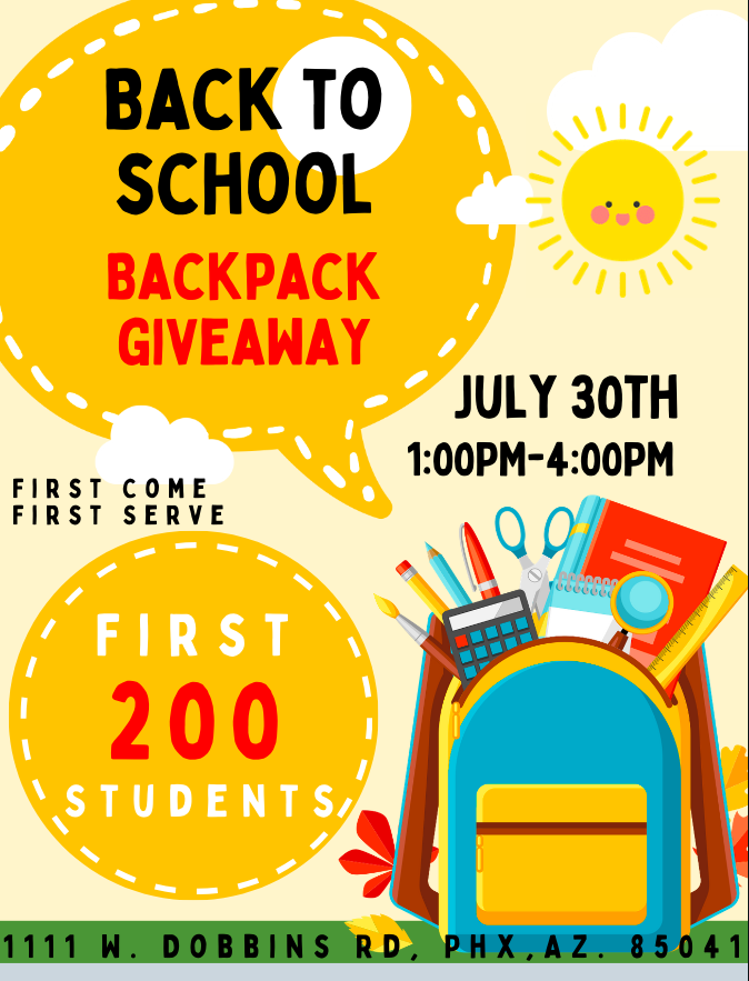 Backpack Giveaway