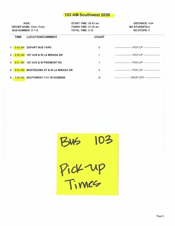 Bus 103 PU