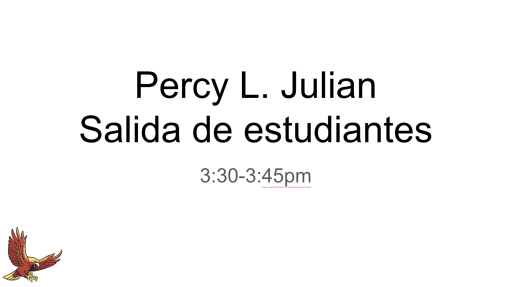 Salida de estudiantes