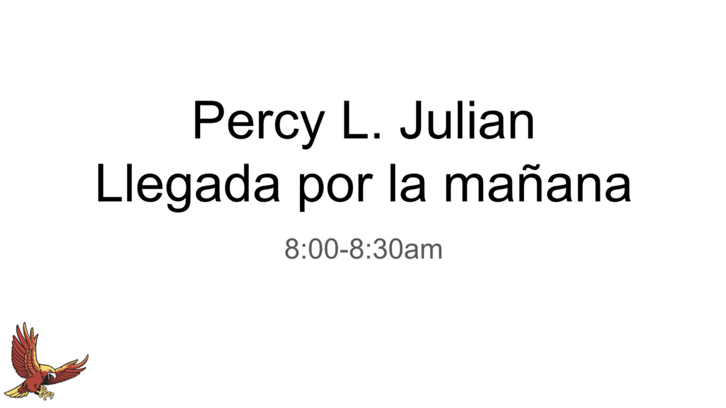 Llegada por la manana