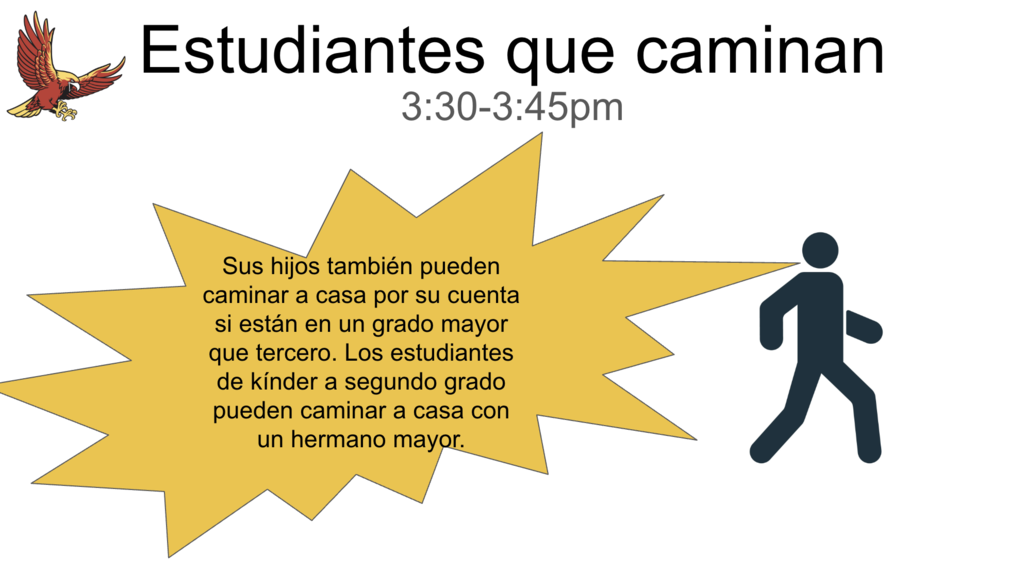 Estudiantes que caminan