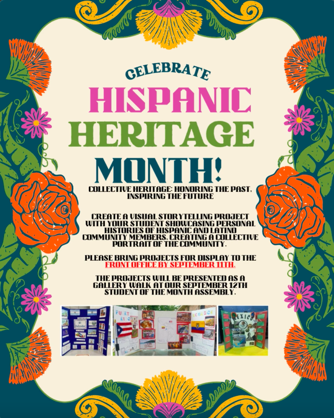 HISPANIC HERITAGE MONTH PROJECT!