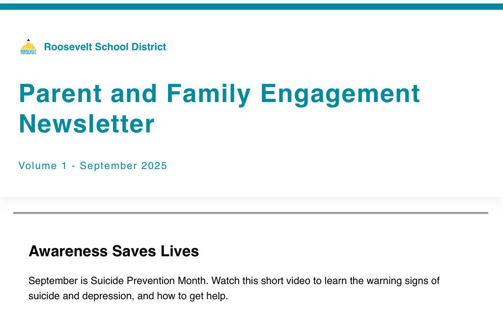 Parent and Family Engagement Newsletter
