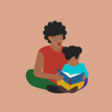 Parent reading w child