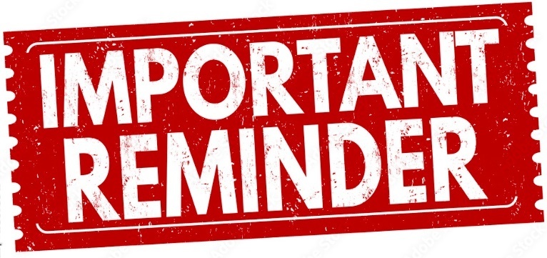 Important Reminder! Early Dismissal 