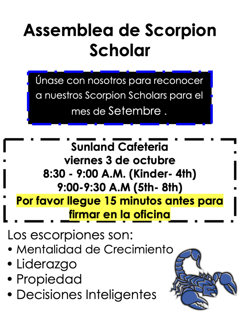 Oct Scorpion scholar