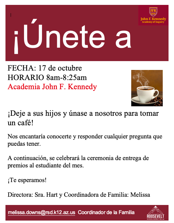 Cafe con directora