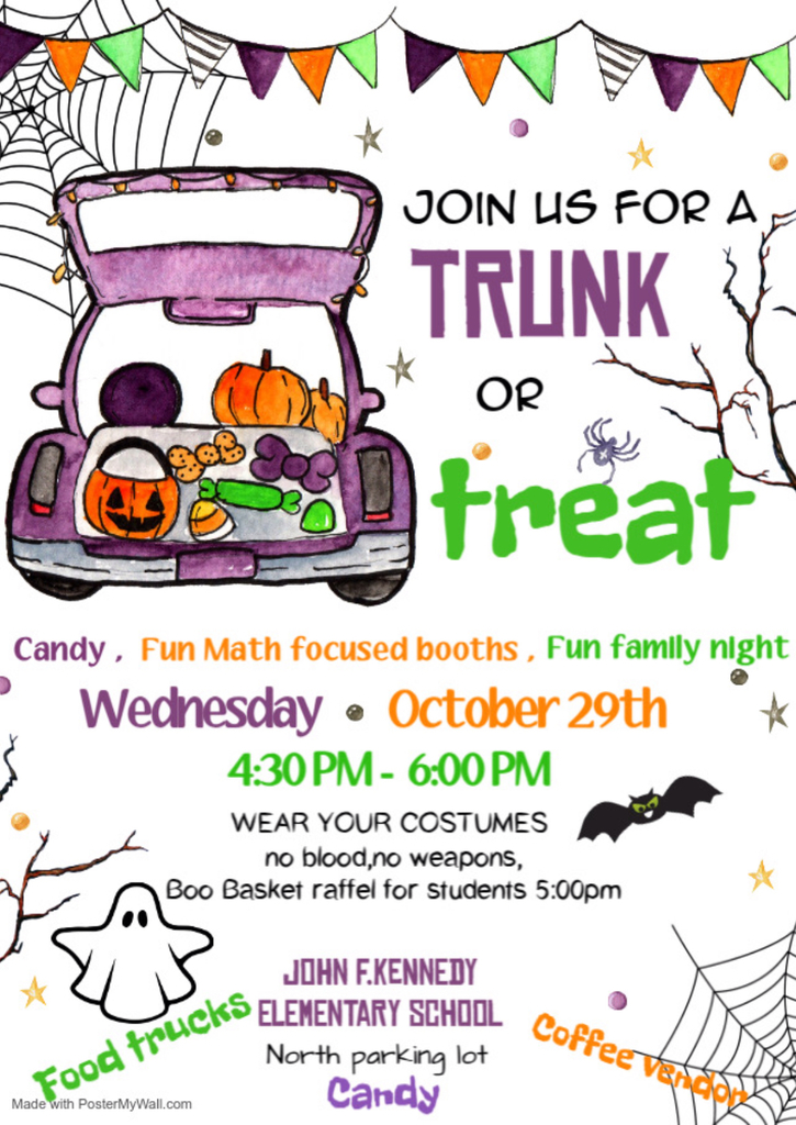 Trunk or Treat Oct.29th