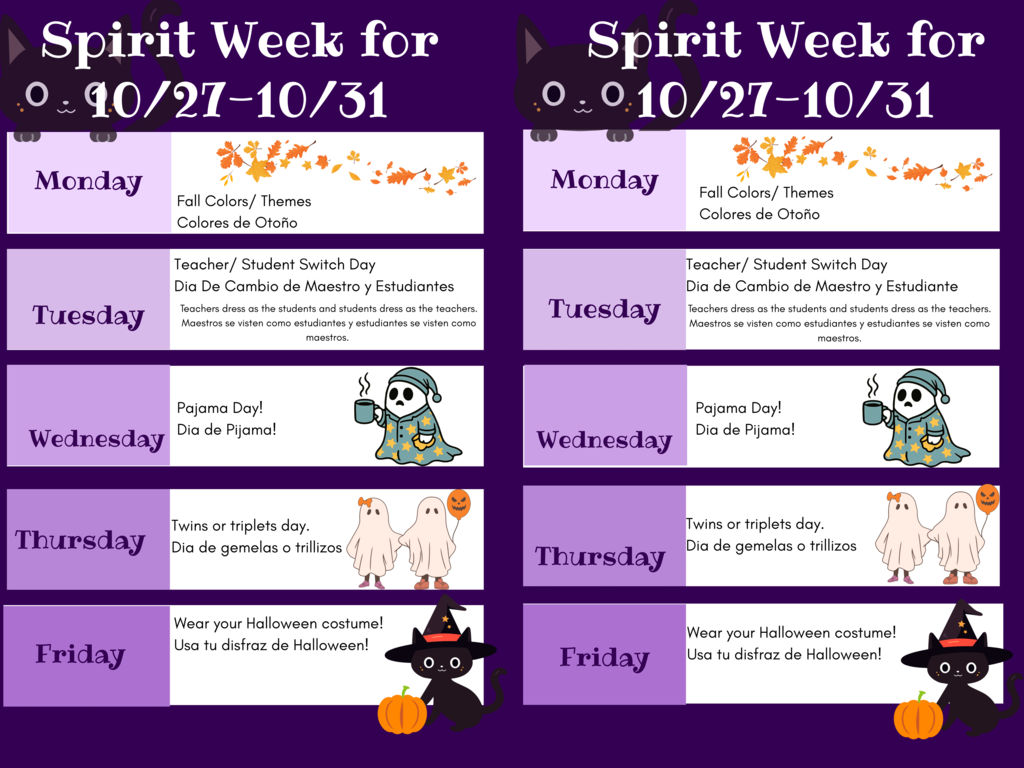 Halloween Spirit Week