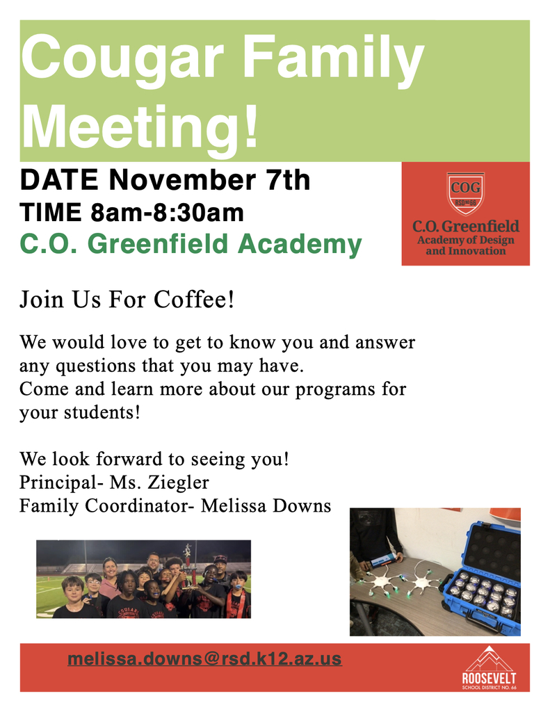 Greenfield Family Meeting at 8:00-8:30am