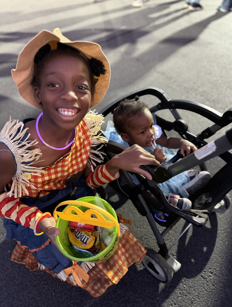 Future eagle with sister