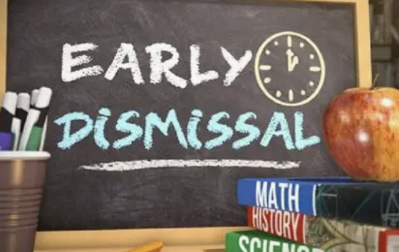 Early dismissal Wednesday