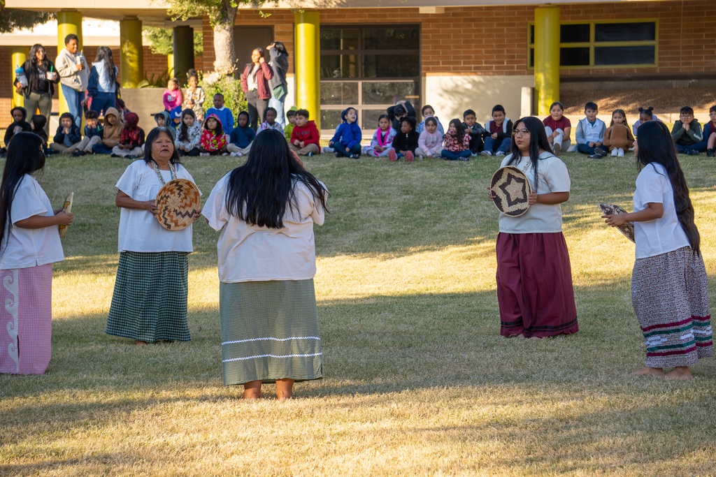 Native American Basket Dancers performing