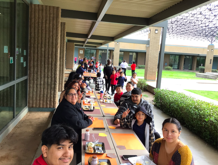 Thanksgiving meal with families
