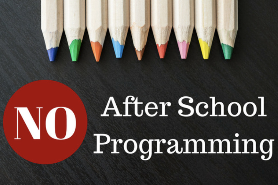No after school clubs