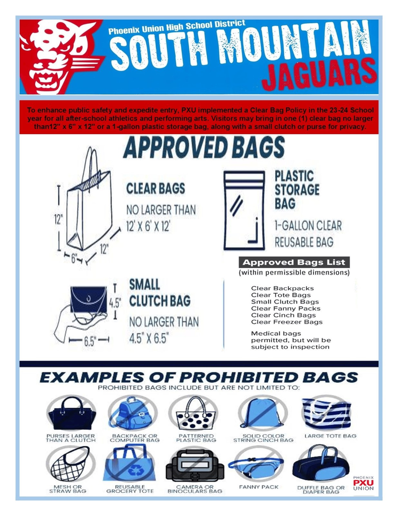 SMHS Clear Bag Policy