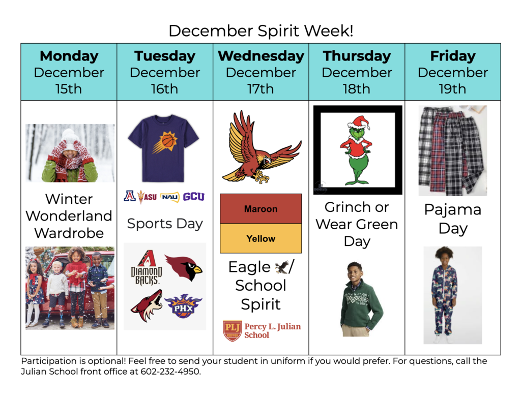 December Spirit Week