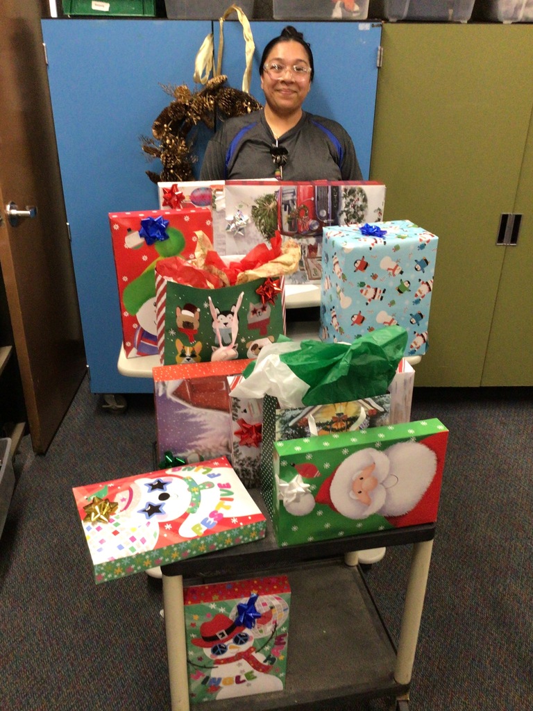 Thankful to receive gifts for her children!