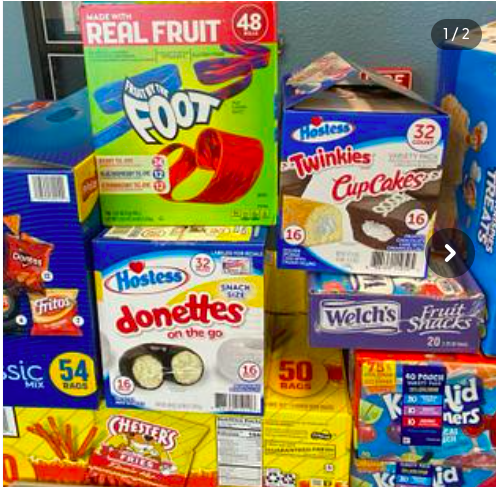 Snacks needed for student goody bags.