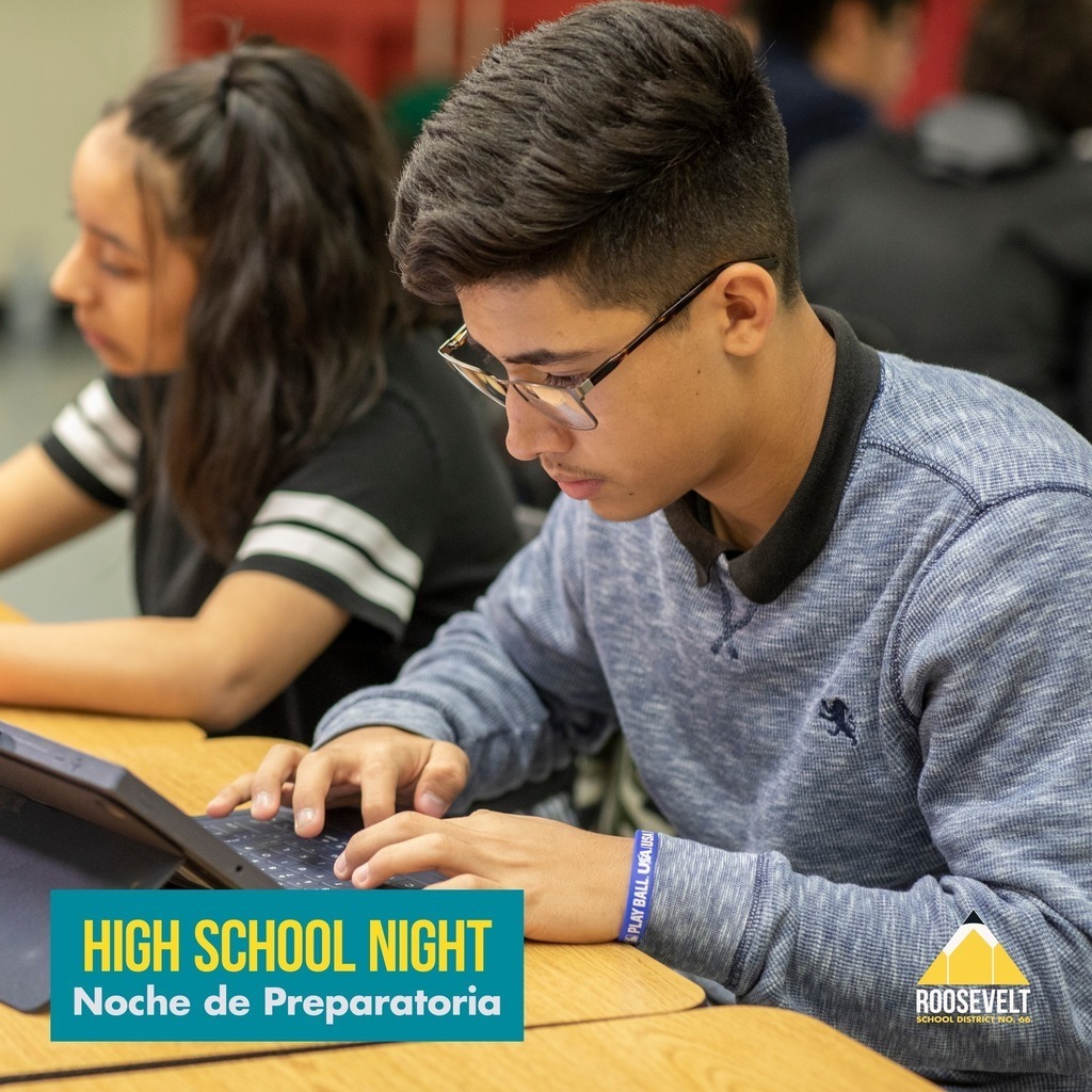 High School Night Image of Boy and Girl