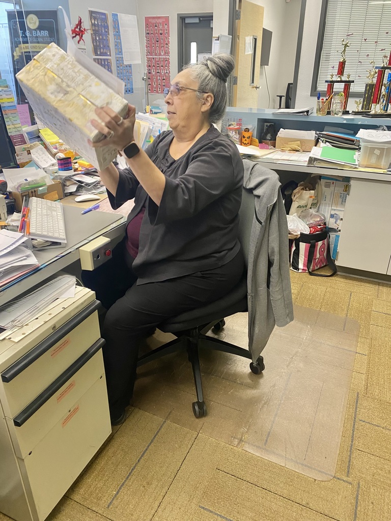 office setting, raffle box