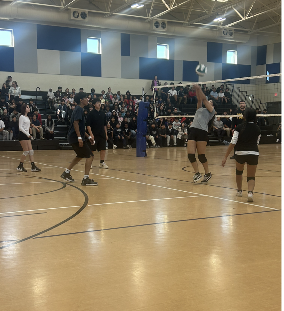 Student Athletes in volleyball game