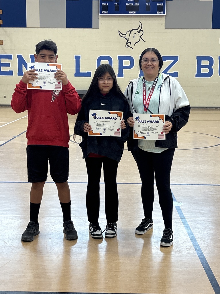 Specials Bulls Award Winners with Ms. Pineda