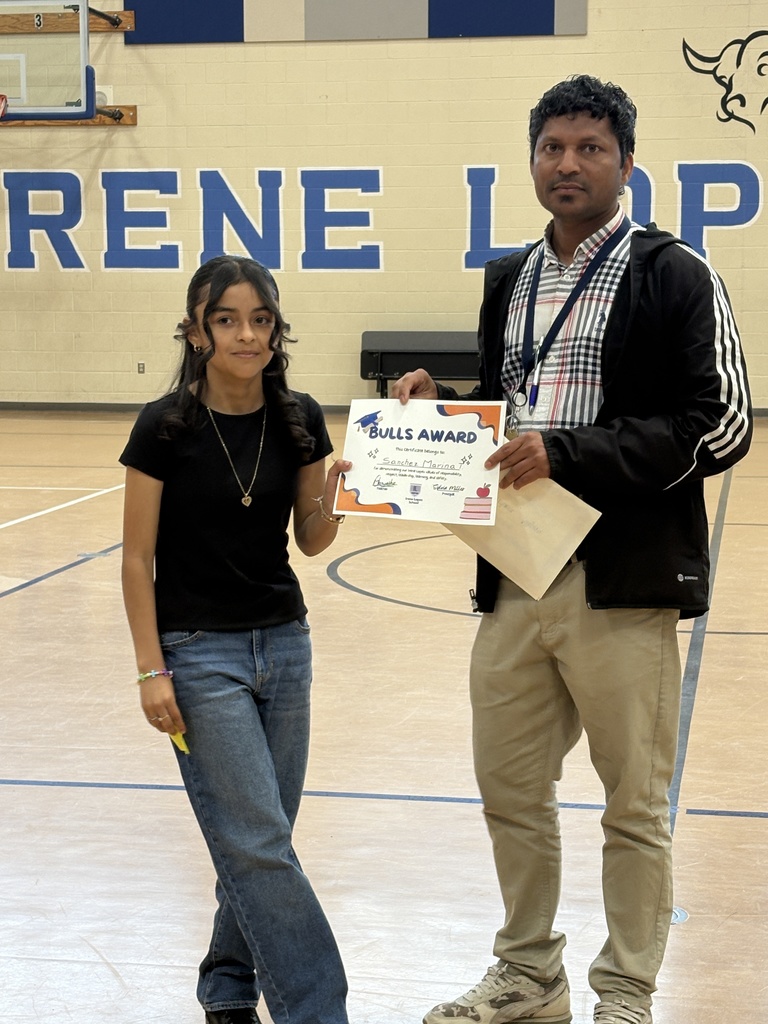 Mr. Carvalho with his Bulls Award Winner