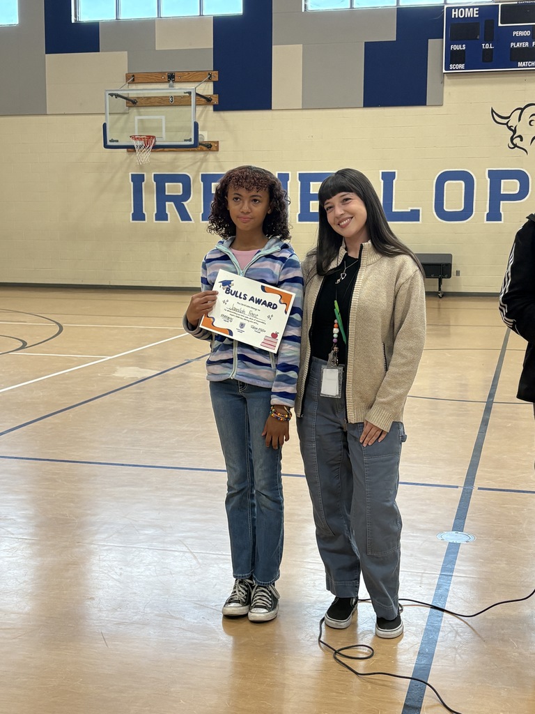 Ms. Marquez with her Bulls Award Winner