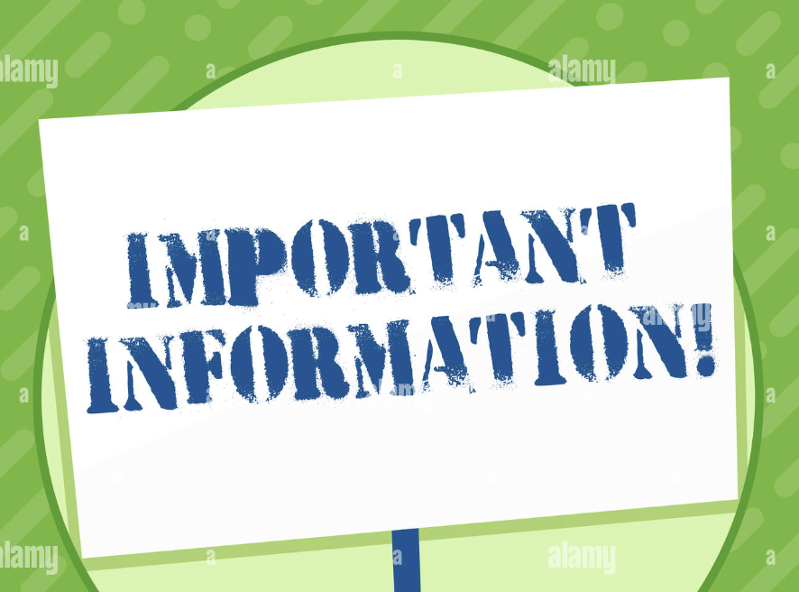 Important Information