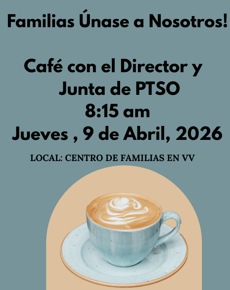 Families are invited to a meeting with the principal to hear school updates.