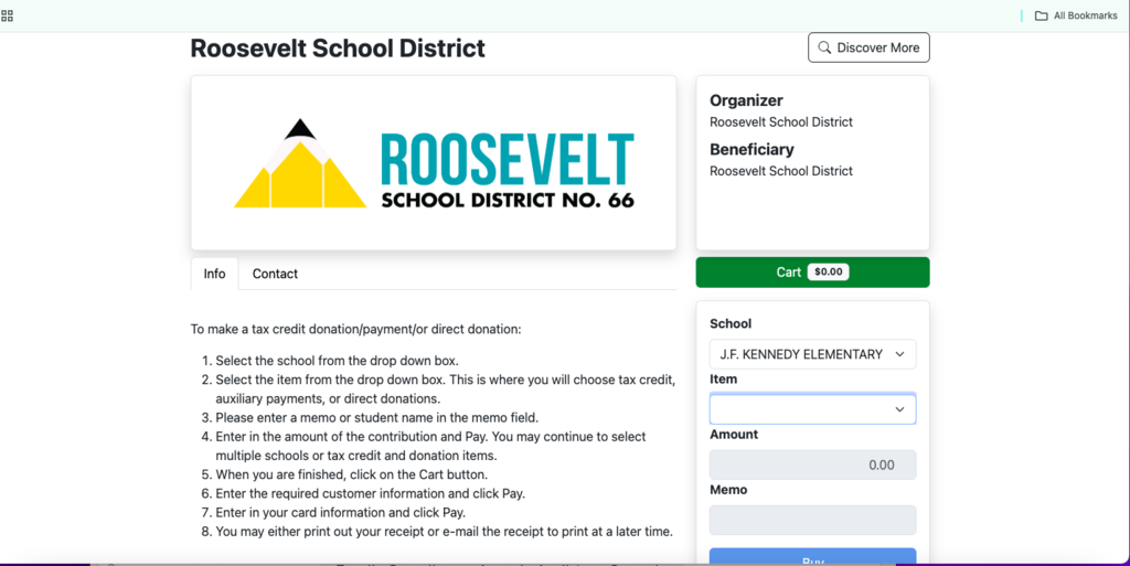 Tax Credit Donation for Kennedy