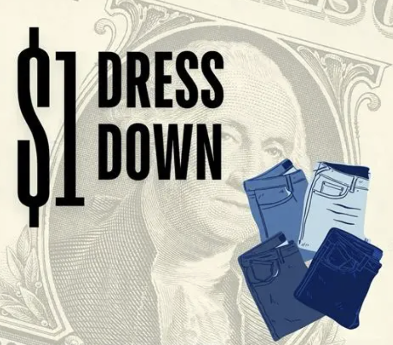 dollar dress down