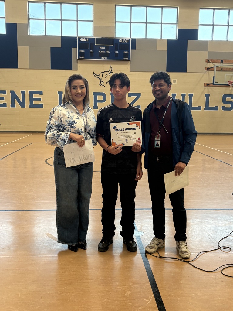 Ms. Miller and Mr. Carvalho with Bulls Winner