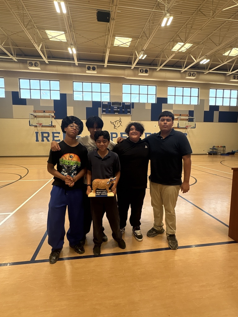 8th Grade Class Spirit winners from Ms. Laughlin's class.