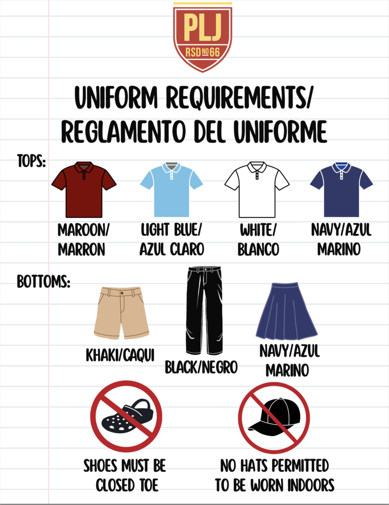 Uniform Requirements / Reglamento Del Uniforme
