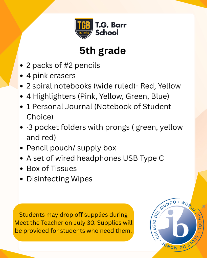 supply list