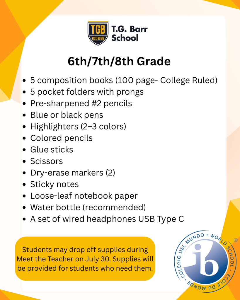 supply list