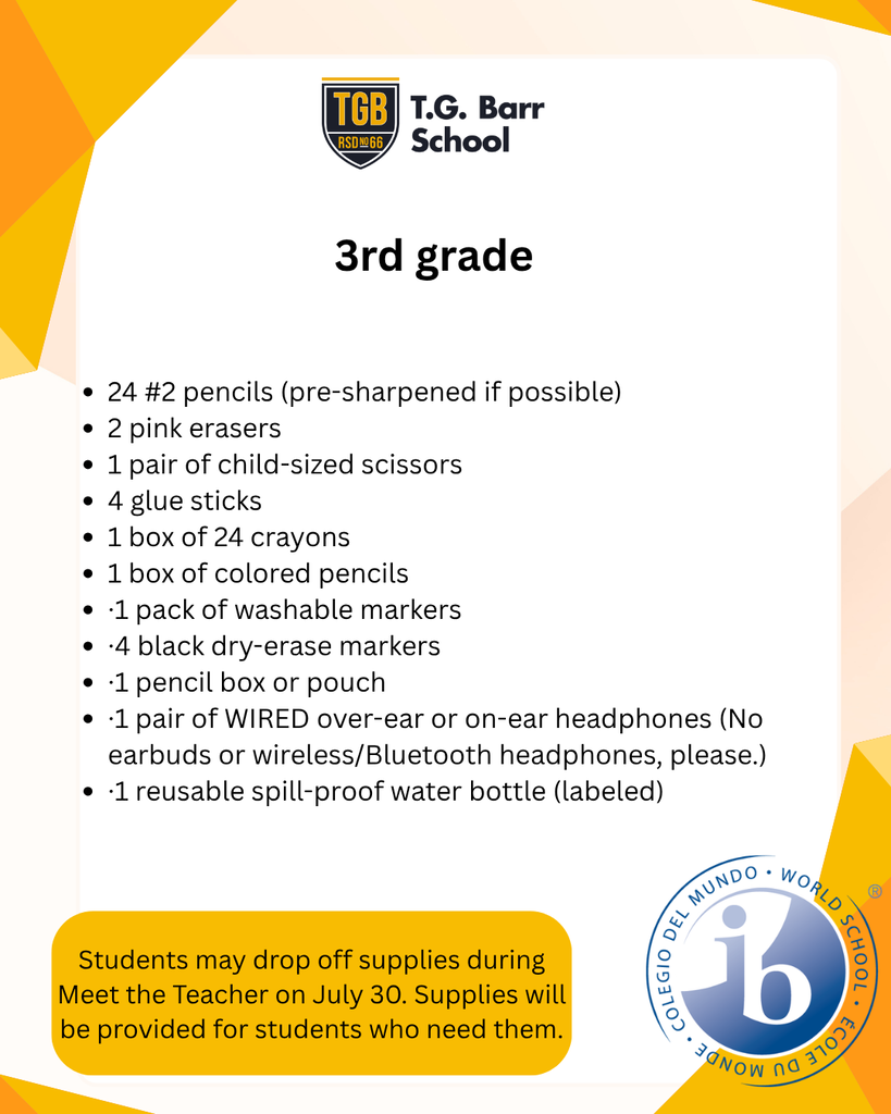 supply list