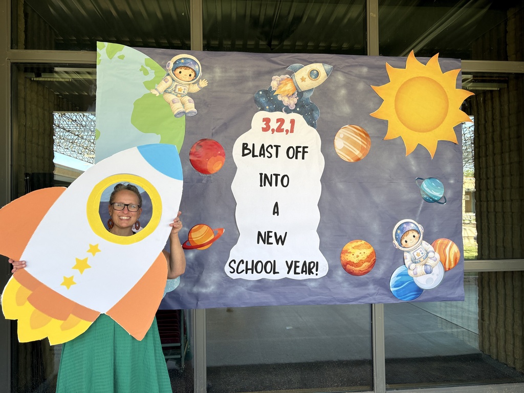 Mrs. Hill is ready to blast off into a new school year!