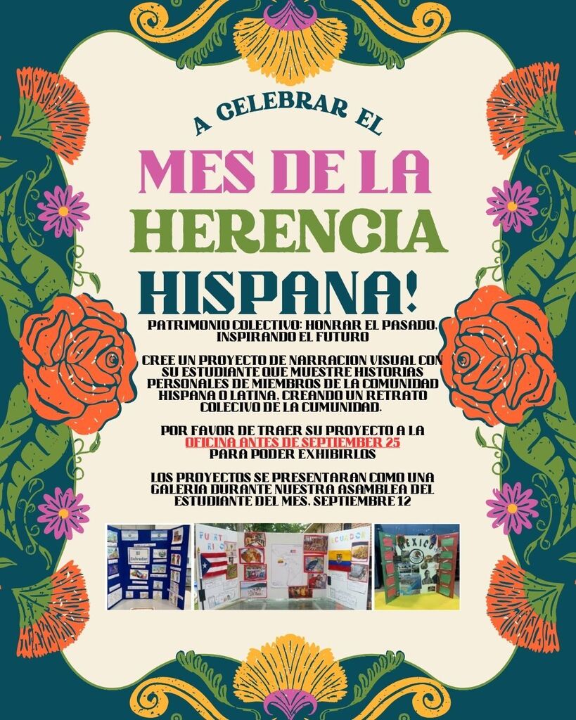 Mes de lal Herencia Hispana!