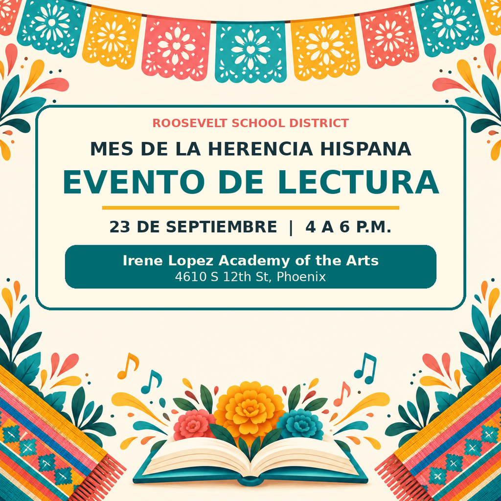 Hispanic Heritage Month: Literacy Event September 23.