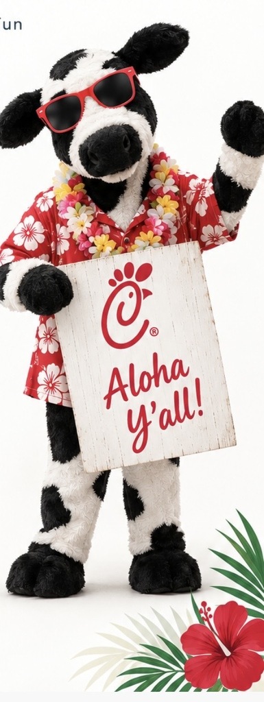 Chick-fil- a luau family nght #Chick-fil-A