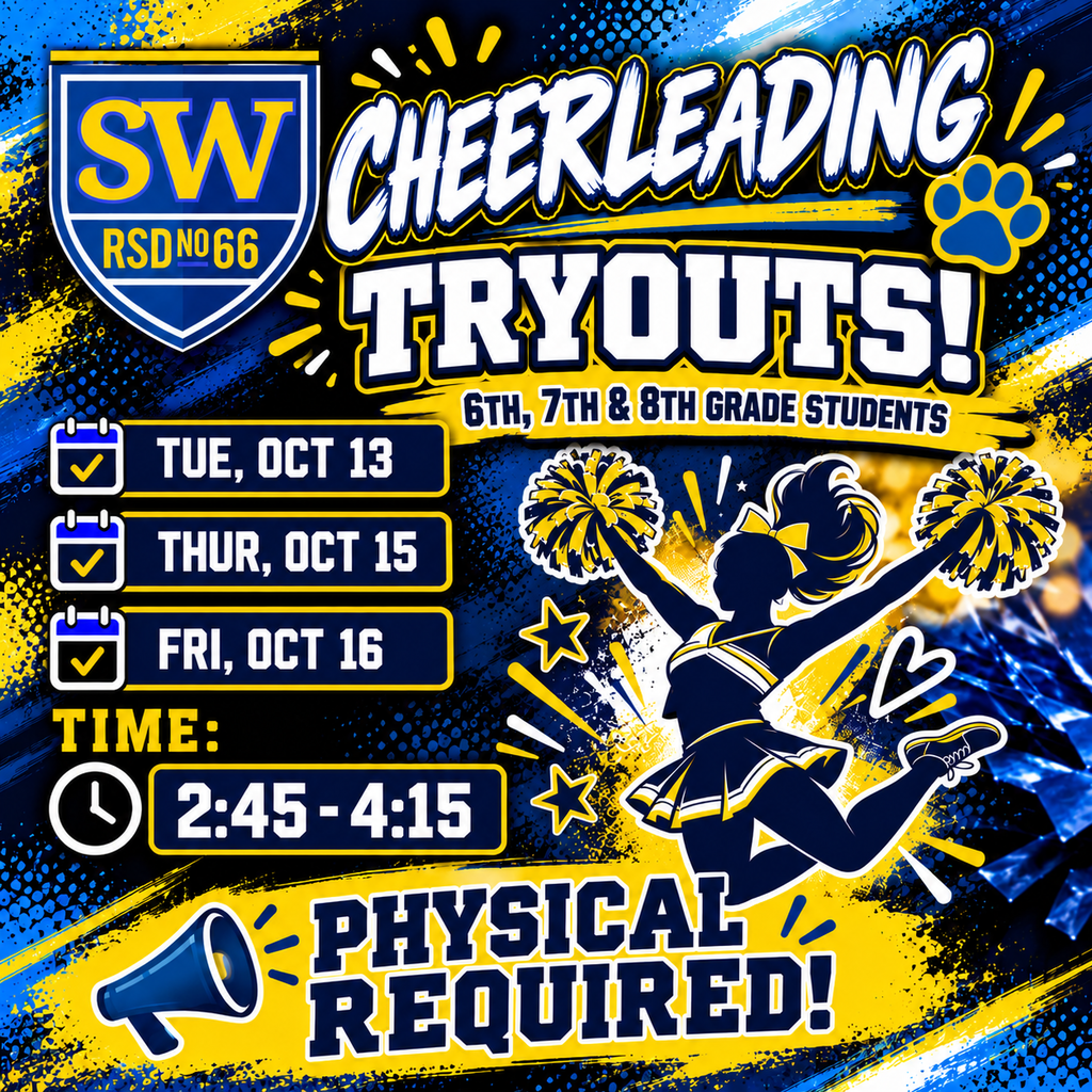 yellow and blue pom poms cheerleading tryouts!