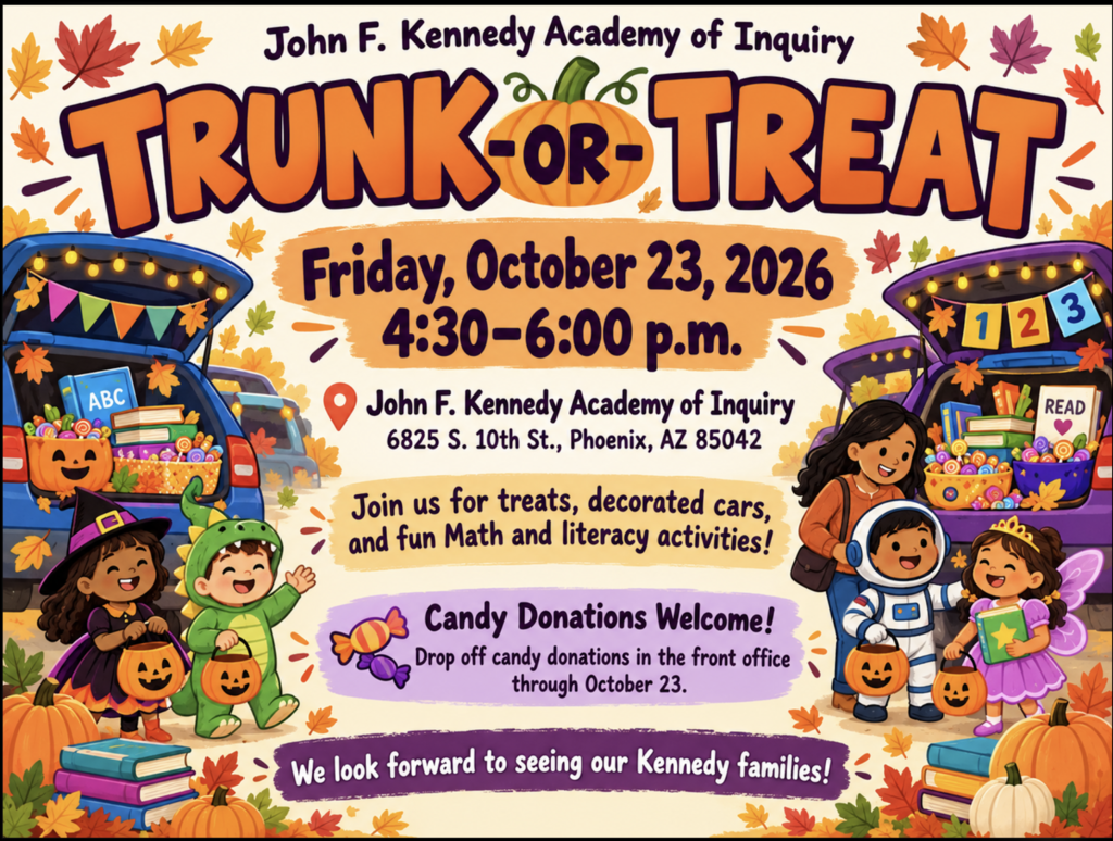 🎃👻 TRUNK-OR-TREAT AT JOHN F. KENNEDY ACADEMY OF INQUIRY! 🍬🚗